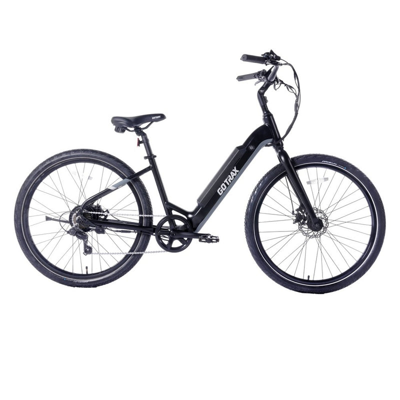 GOTRAX Adult Transit 27.5" Step Through Electric Hybrid Bike - Black (LOCAL PICKUP ONLY)