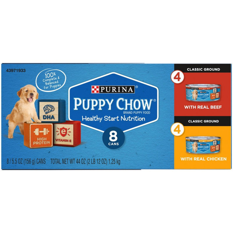 Puppy Chow Gravy with Chicken and Beef Wet Dog Food Variety Pack - 8ct/5.5oz