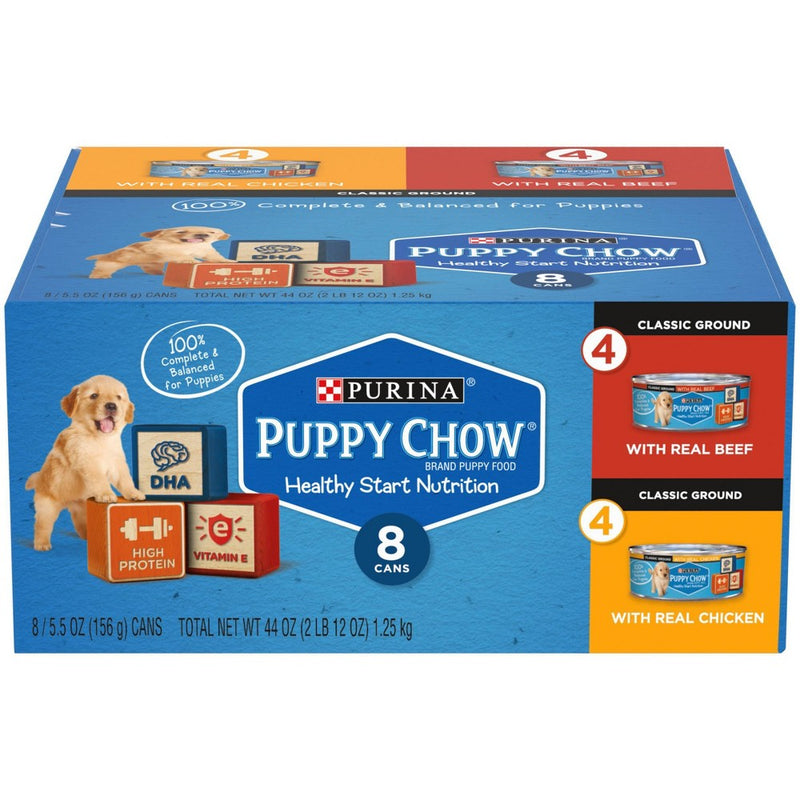Puppy Chow Gravy with Chicken and Beef Wet Dog Food Variety Pack - 8ct/5.5oz