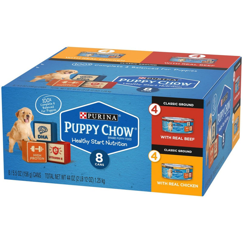 Puppy Chow Gravy with Chicken and Beef Wet Dog Food Variety Pack - 8ct/5.5oz