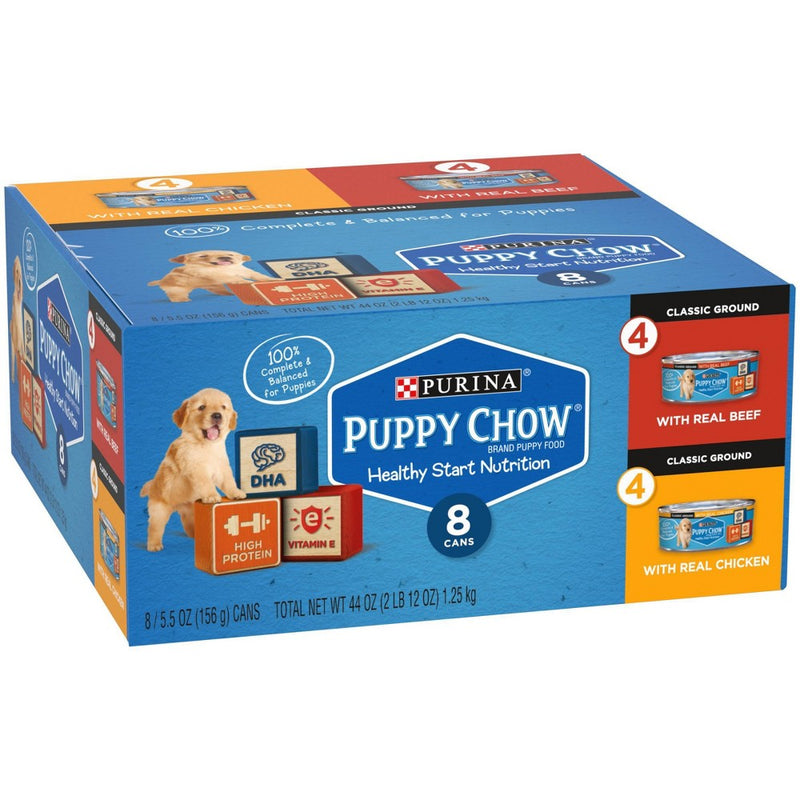 Puppy Chow Gravy with Chicken and Beef Wet Dog Food Variety Pack - 8ct/5.5oz