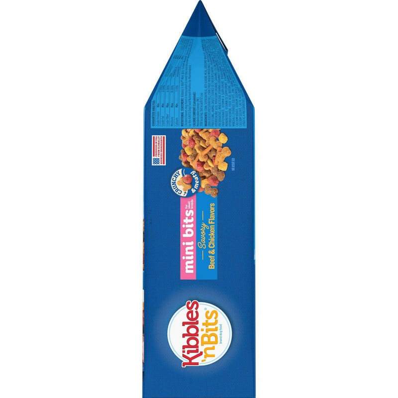 Kibbles 'n Bits Mini Bits Savory Beef & Chicken Flavors Small Breed Complete & Balanced Dry Dog Food - 3.5lbs