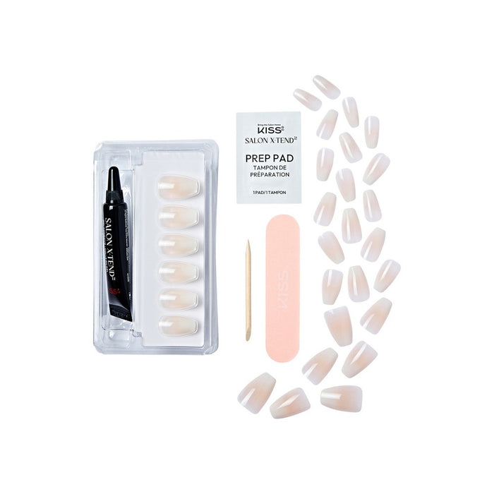 KISS Salon X-tend Fake Nails - Words - 34 ct