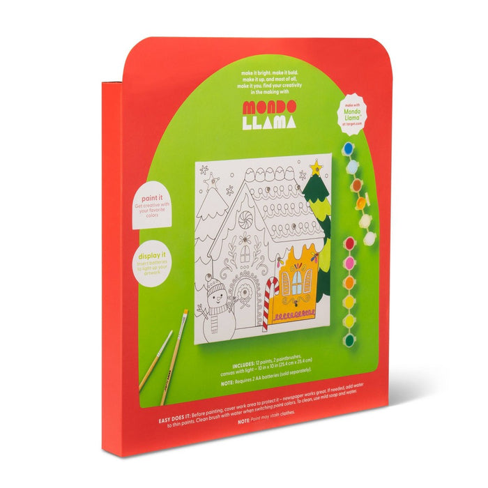 Paint-Your-Own Light Up Canvas Kit - Mondo Llama