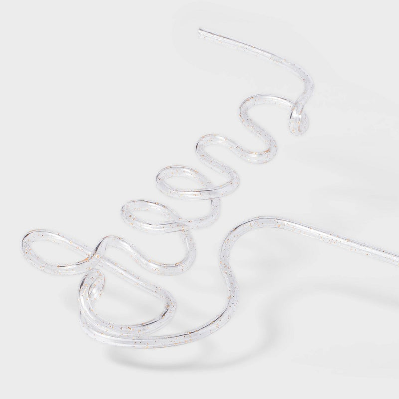 4ct Gold Glitter 'Cheers' Straws - Spritz