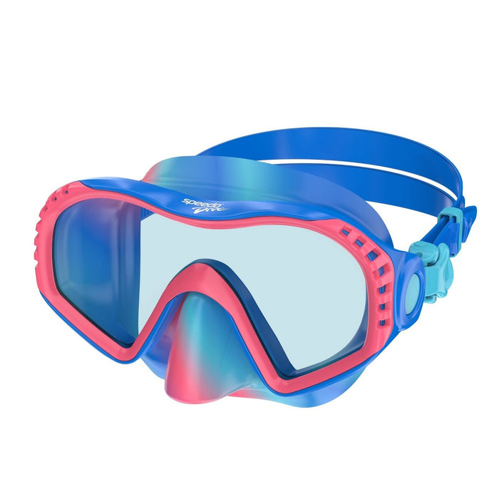 Speedo Junior Wave Watcher Goggles - Coral/Celeste Tie-Dye