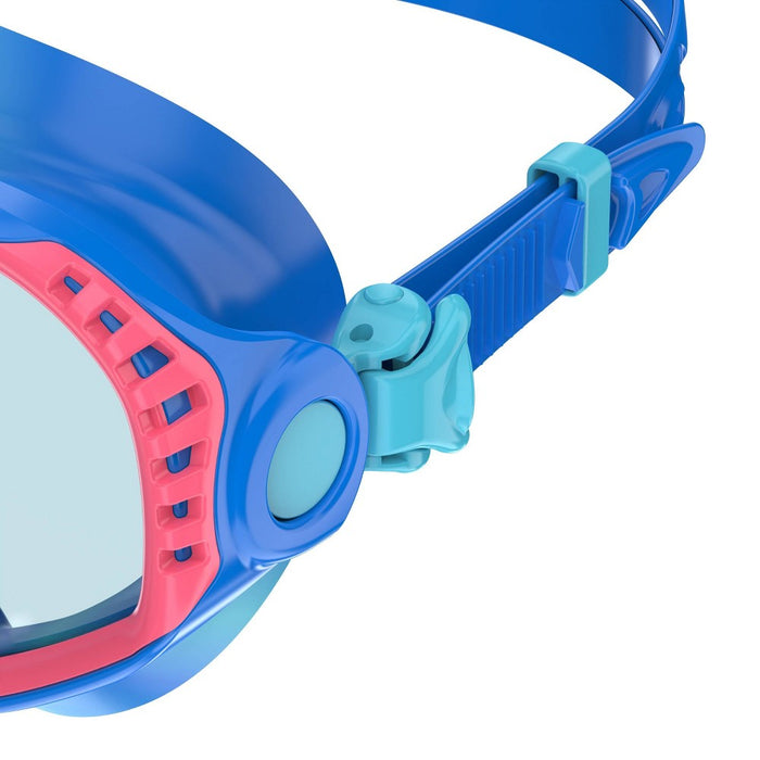 Speedo Junior Wave Watcher Goggles - Coral/Celeste Tie-Dye