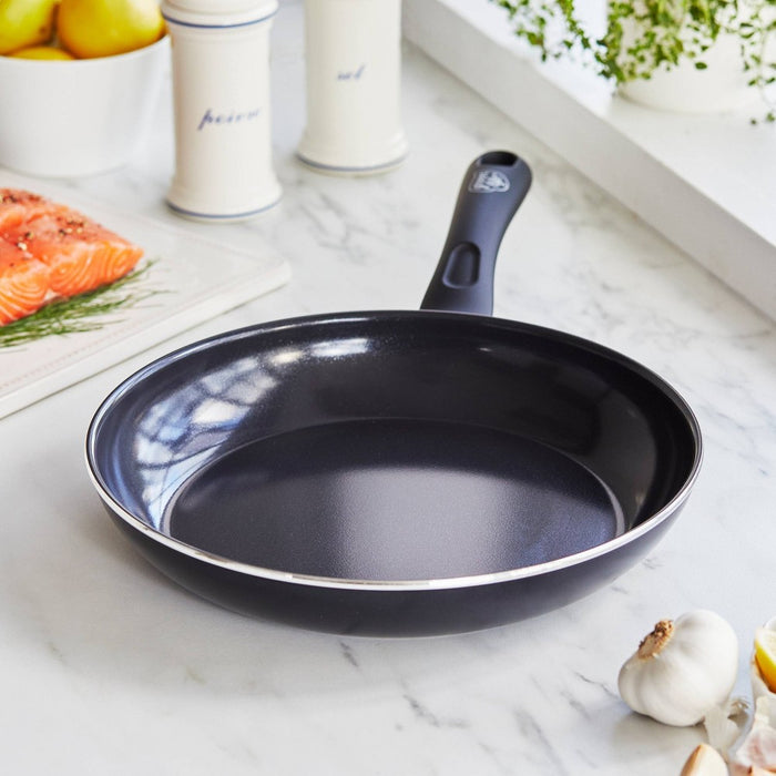 GreenLife 8" Diamond Open Frypan Black
