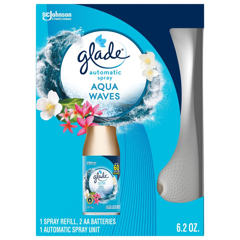 Glade Automatic Spray Air Freshener - Aqua Waves - 6.2oz