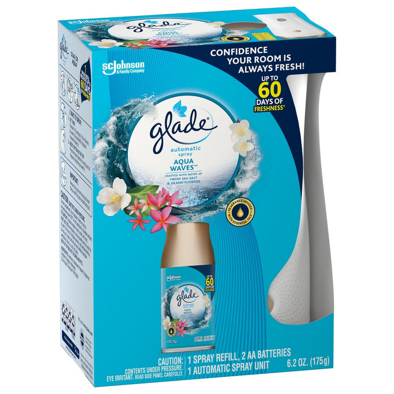 Glade Automatic Spray Air Freshener - Aqua Waves - 6.2oz