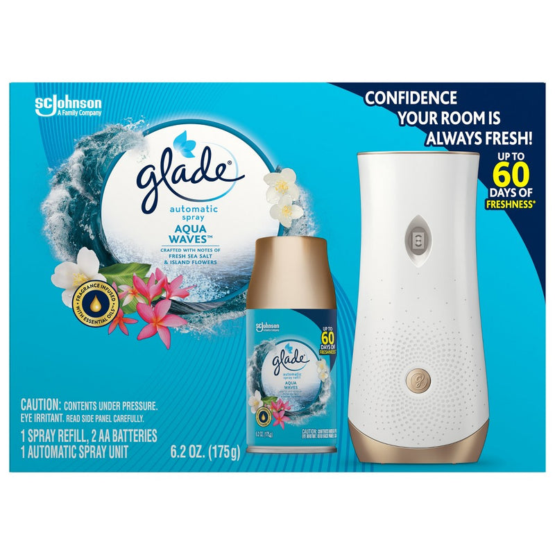 Glade Automatic Spray Air Freshener - Aqua Waves - 6.2oz