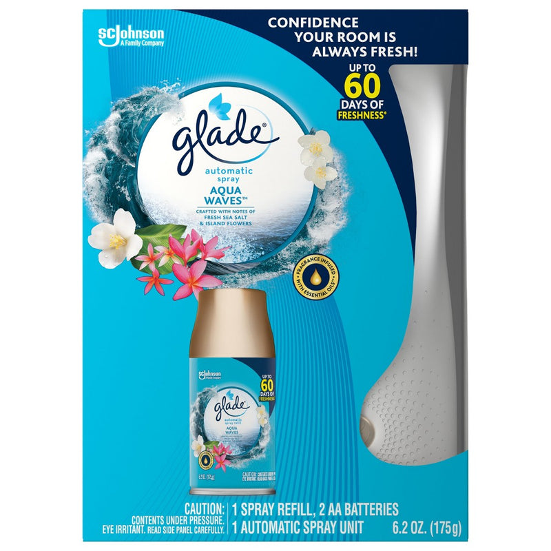 Glade Automatic Spray Air Freshener - Aqua Waves - 6.2oz
