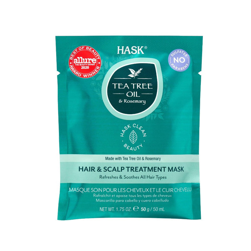 Hask Scalp Treatment Hair Mask Infused with Tea Tree & Rosemary Oil - 1.75oz