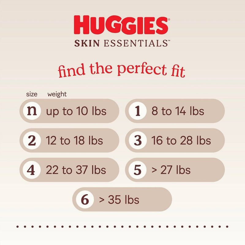 Huggies Skin Essentials Diapers Super Pack - Size 4 - 58ct