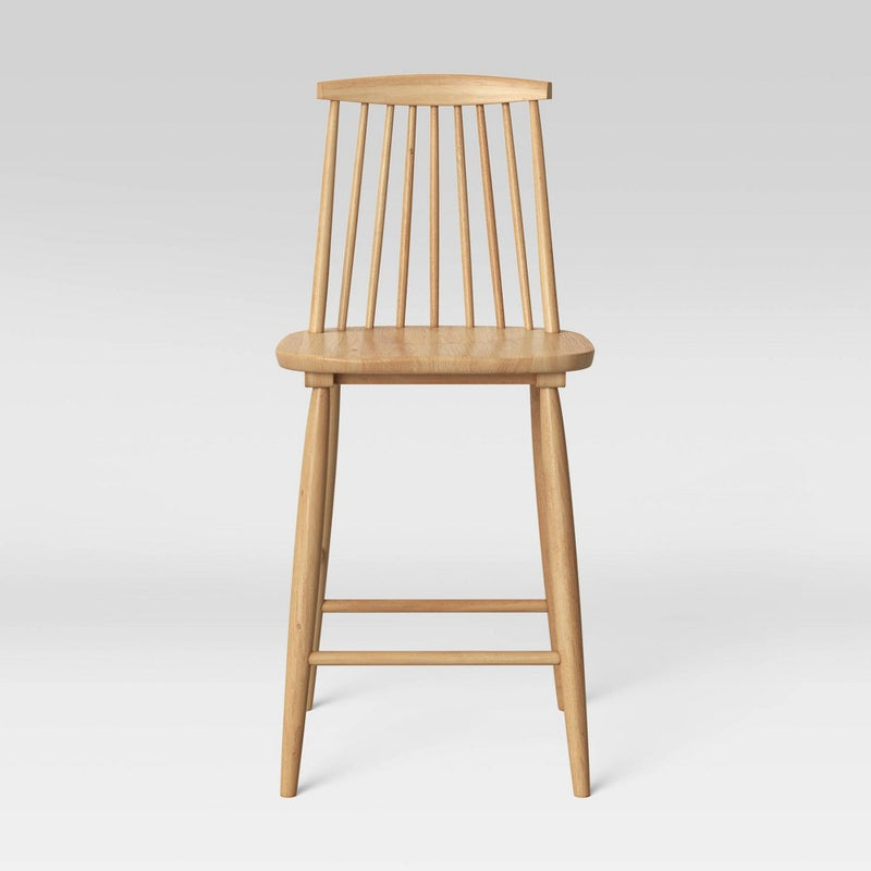 Harwich High Back Windsor Counter Height Barstool Wood Tone Natural - Threshold (LOCAL PICKUP ONLY)