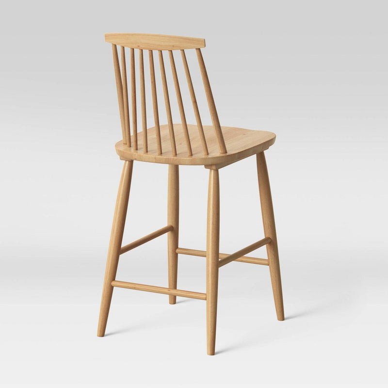 Harwich High Back Windsor Counter Height Barstool Wood Tone Natural - Threshold (LOCAL PICKUP ONLY)