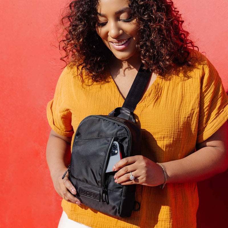 Moby Transit Cross-Body Diaper Bag - Black