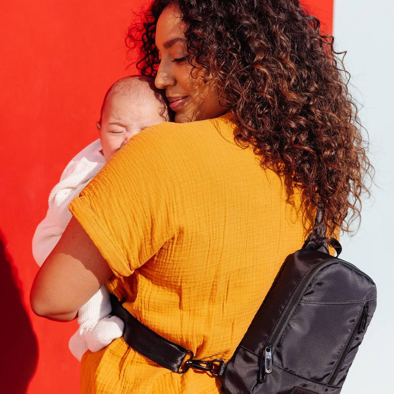 Moby Transit Cross-Body Diaper Bag - Black