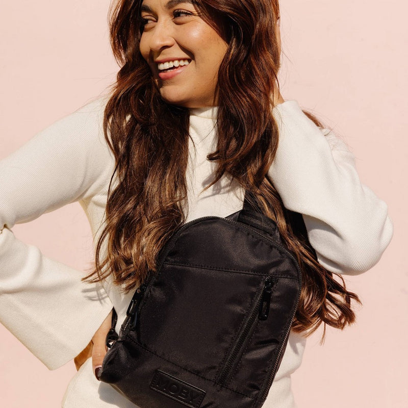 Moby Transit Cross-Body Diaper Bag - Black