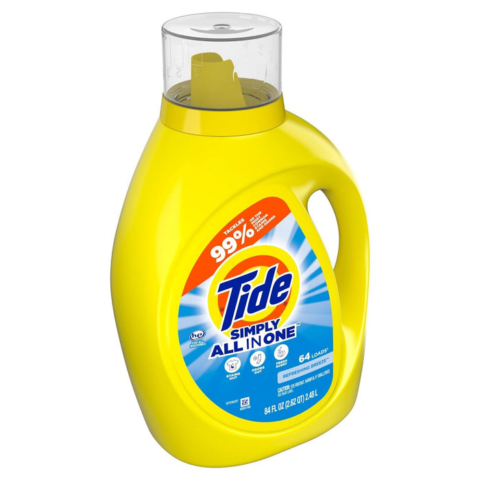 Tide Clean & Fresh Simply Refreshing Breeze HE Compatible Liquid Laundry Detergent Soap - 84 fl oz