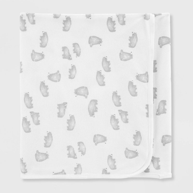 Carter's Just One You Baby Bear Hooded Bath Towel - Gray