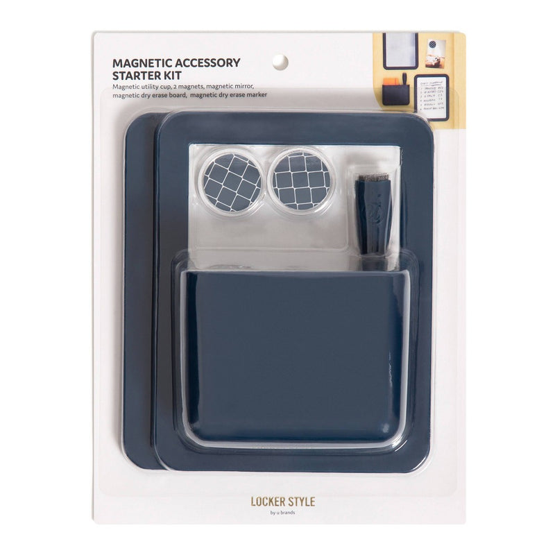 U Brands 6pc Basic Locker Kit Dark Indigo