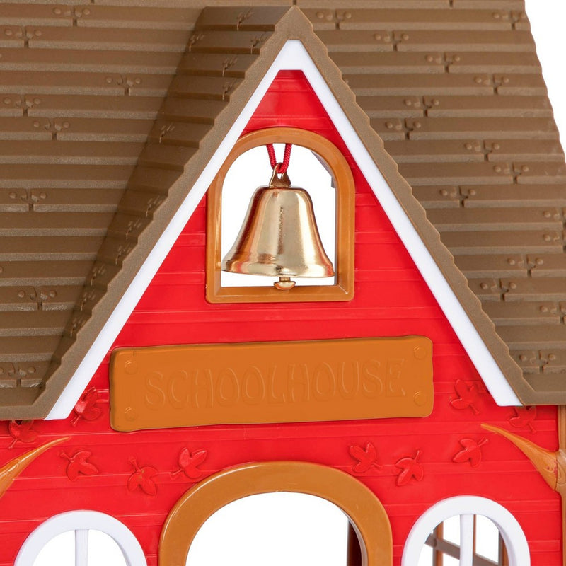Li'l Woodzeez Toy School 8pc Woodland Schoolhouse Playset