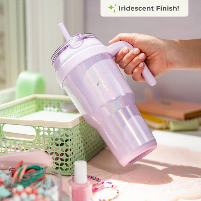 Reduce 40oz Cold1 Vacuum Insulated Stainless Steel Straw Tumbler Mug Light Purple