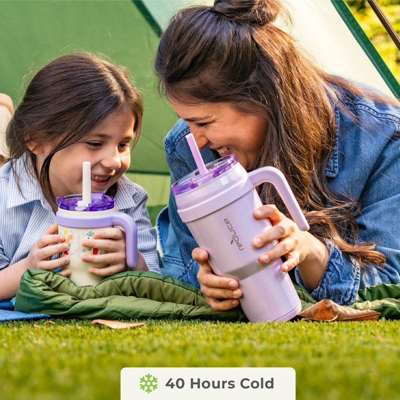Reduce 40oz Cold1 Vacuum Insulated Stainless Steel Straw Tumbler Mug Light Purple