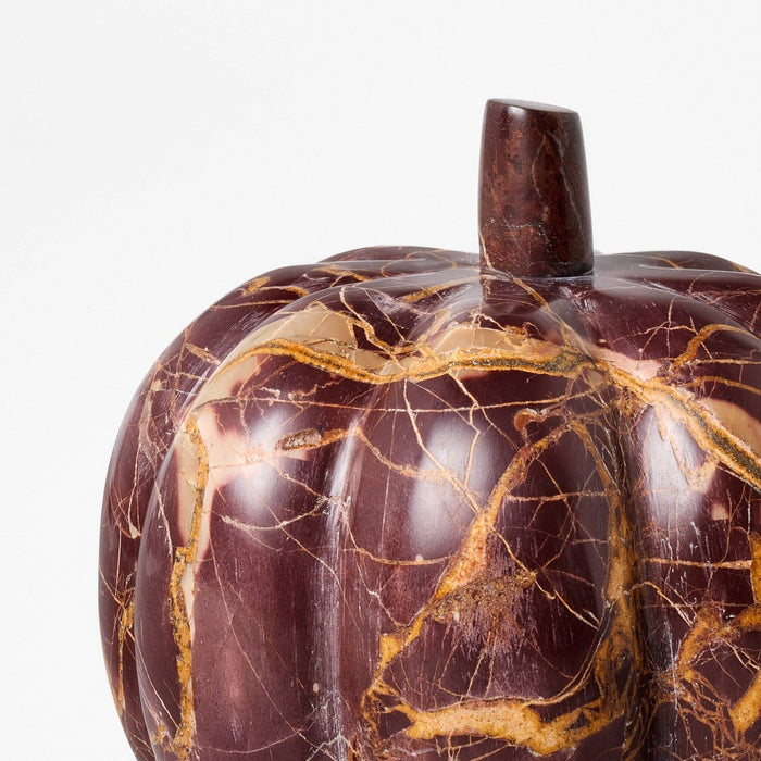 Small Marble Pumpkin Red - Threshold designed with Studio McGee