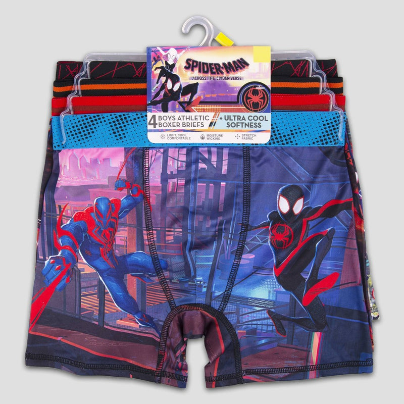 Boys' Spider-Man: Miles Morales 4pk Boxer Briefs - 10