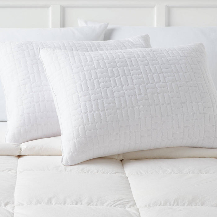 Standard/Queen 2pk Plush Knit Bed Pillows White - Room Essentials (LOCAL PICKUP ONLY)