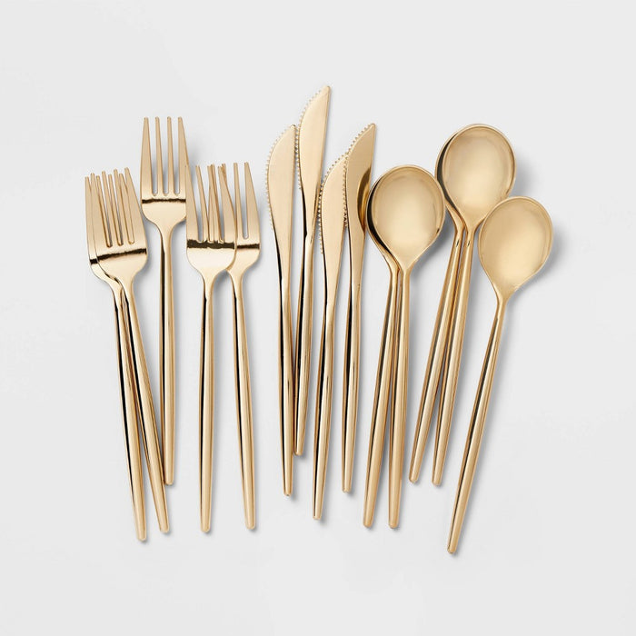30ct Cutlery Set Gold - Spritz