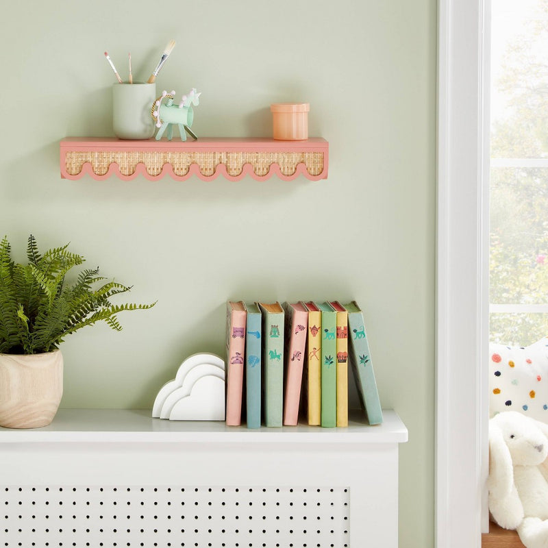 Rattan Kids' Shelf Pink - Pillowfort