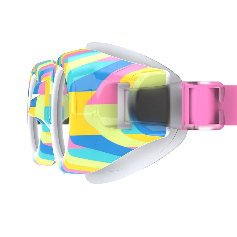 Speedo Junior Glide Print Neon Bow - White