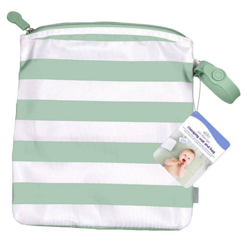 Ubbi On-The-Go Changing Mat + Bag - Sage Green