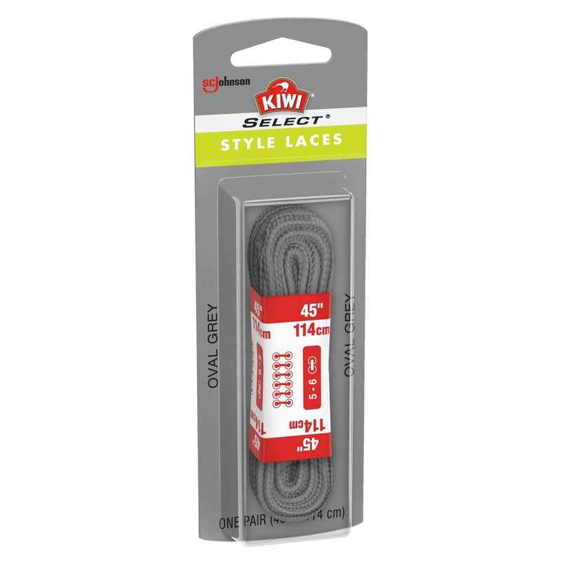 KIWI Select Style Oval Laces - Gray 45in