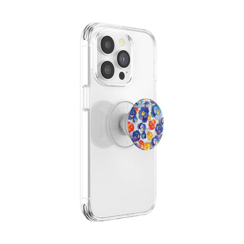 PopSockets PlantCore Translucent Cell Phone Grip & Stand - Pansy Raid