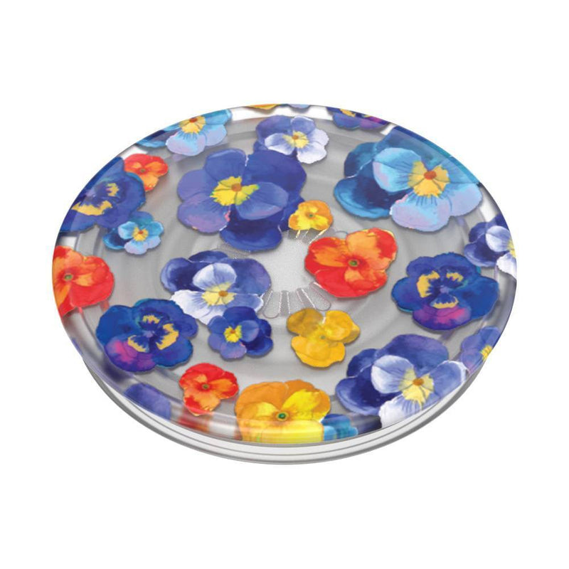 PopSockets PlantCore Translucent Cell Phone Grip & Stand - Pansy Raid