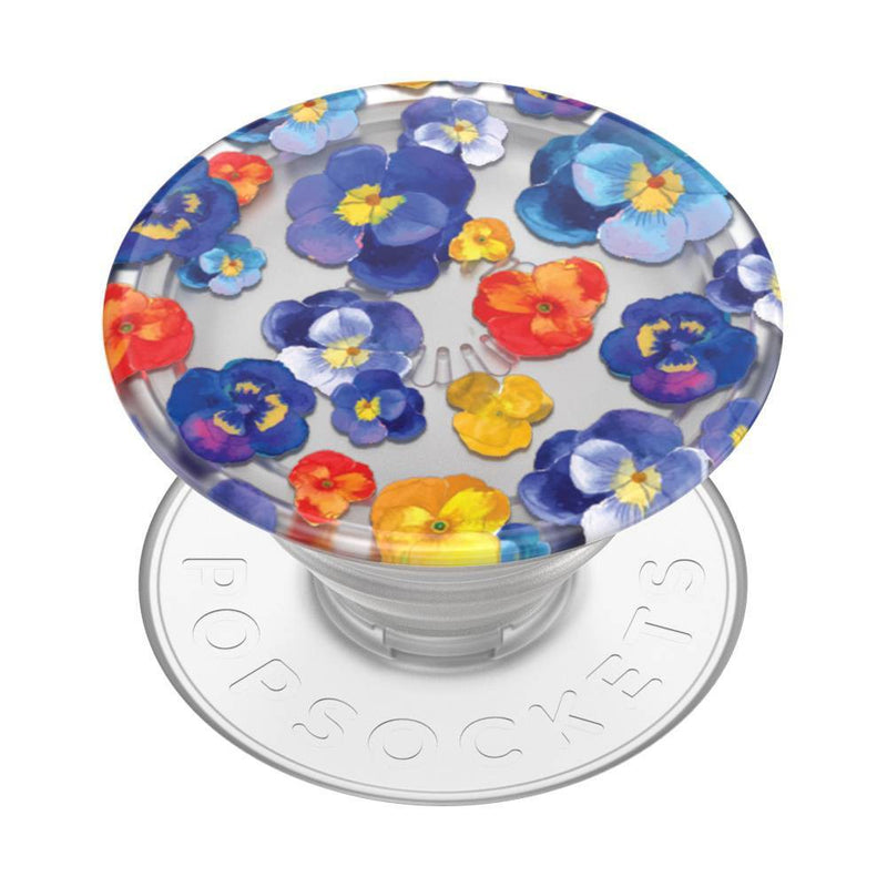PopSockets PlantCore Translucent Cell Phone Grip & Stand - Pansy Raid