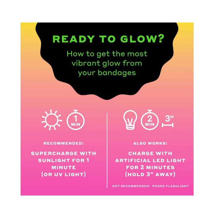 Welly Glow-in-the-Dark Bandages - 39ct