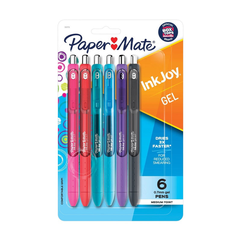 Paper Mate Ink Joy 6pk Gel Pens 0.7mm Medium Tip Pastel Colors
