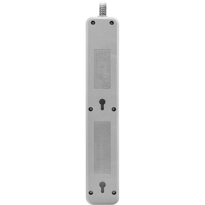 GE 6-Outlet Surge Protector 1560J 10' Braided Cord Black