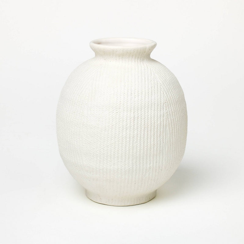 Ceramic Textured Decorative Vase - Threshold designed with Studio McGee