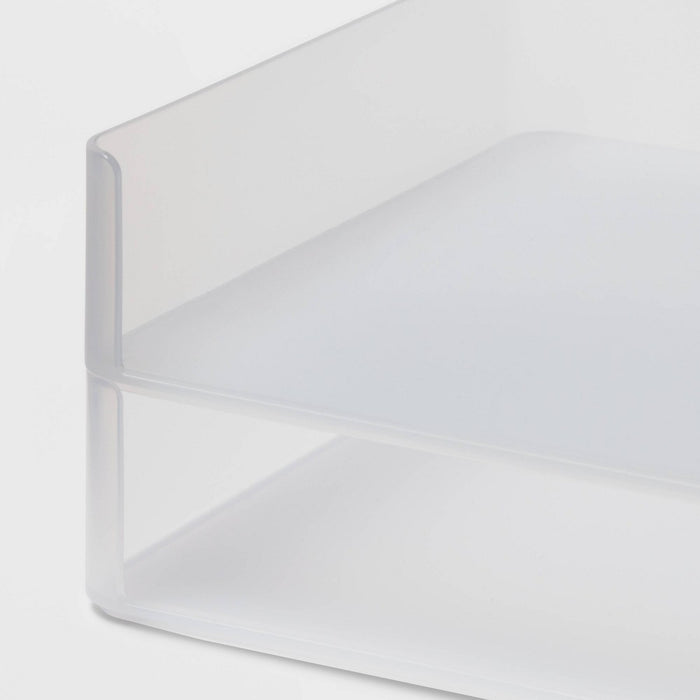 Plastic Stacking Letter Tray Clear - Brightroom