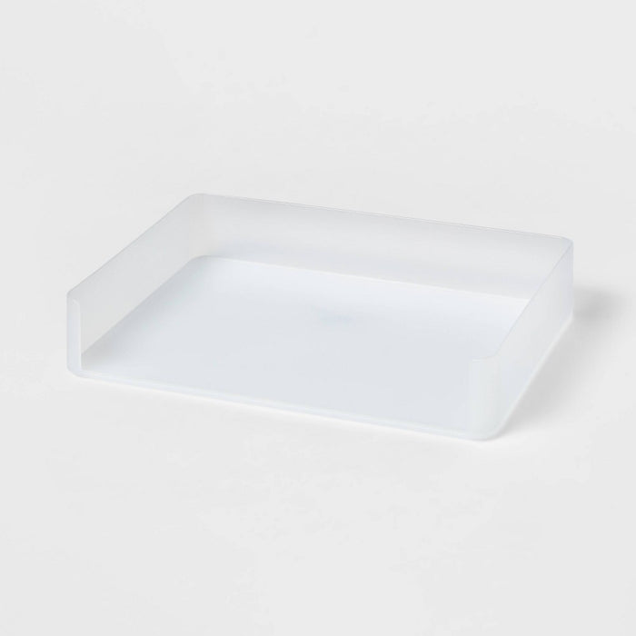 Plastic Stacking Letter Tray Clear - Brightroom