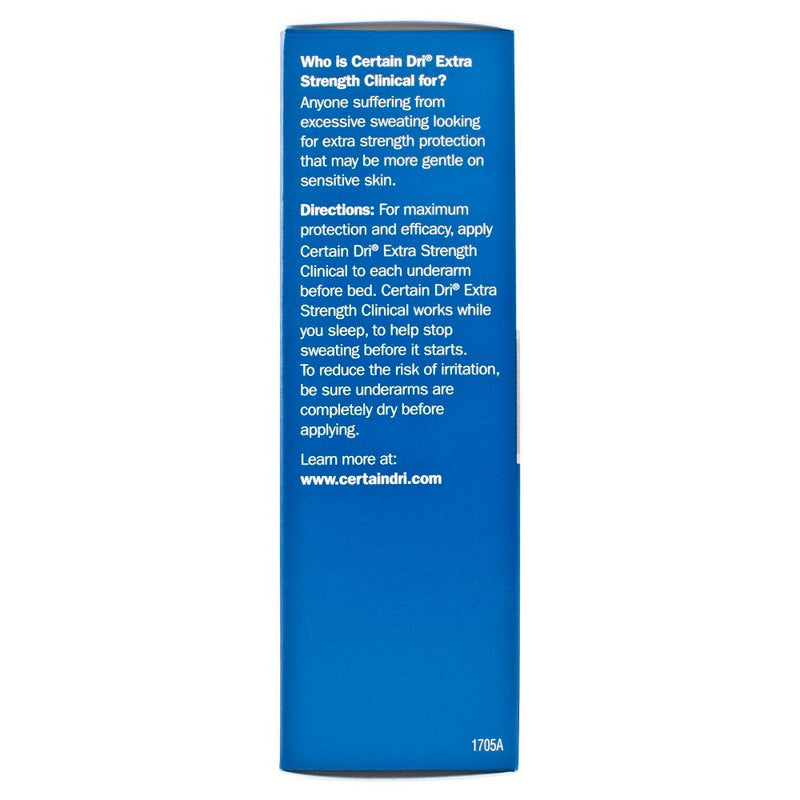 Certain Dri Extra Strength Clinical Solid Antiperspirant - 1.7oz