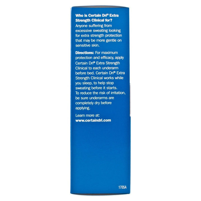 Certain Dri Extra Strength Clinical Solid Antiperspirant - 1.7oz