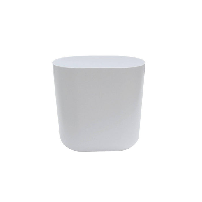 Slim Oval Bathroom Wastebasket White - Threshold