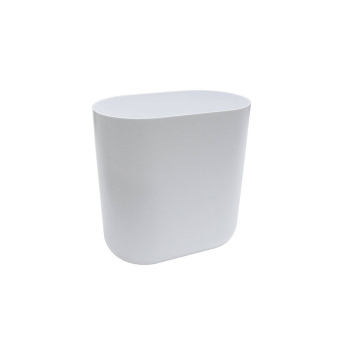 Slim Oval Bathroom Wastebasket White - Threshold